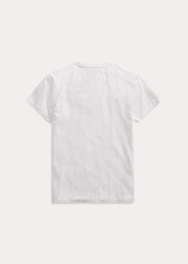 Men's Ralph Lauren Cotton Jersey Pocket T Shirts | 437065DGF